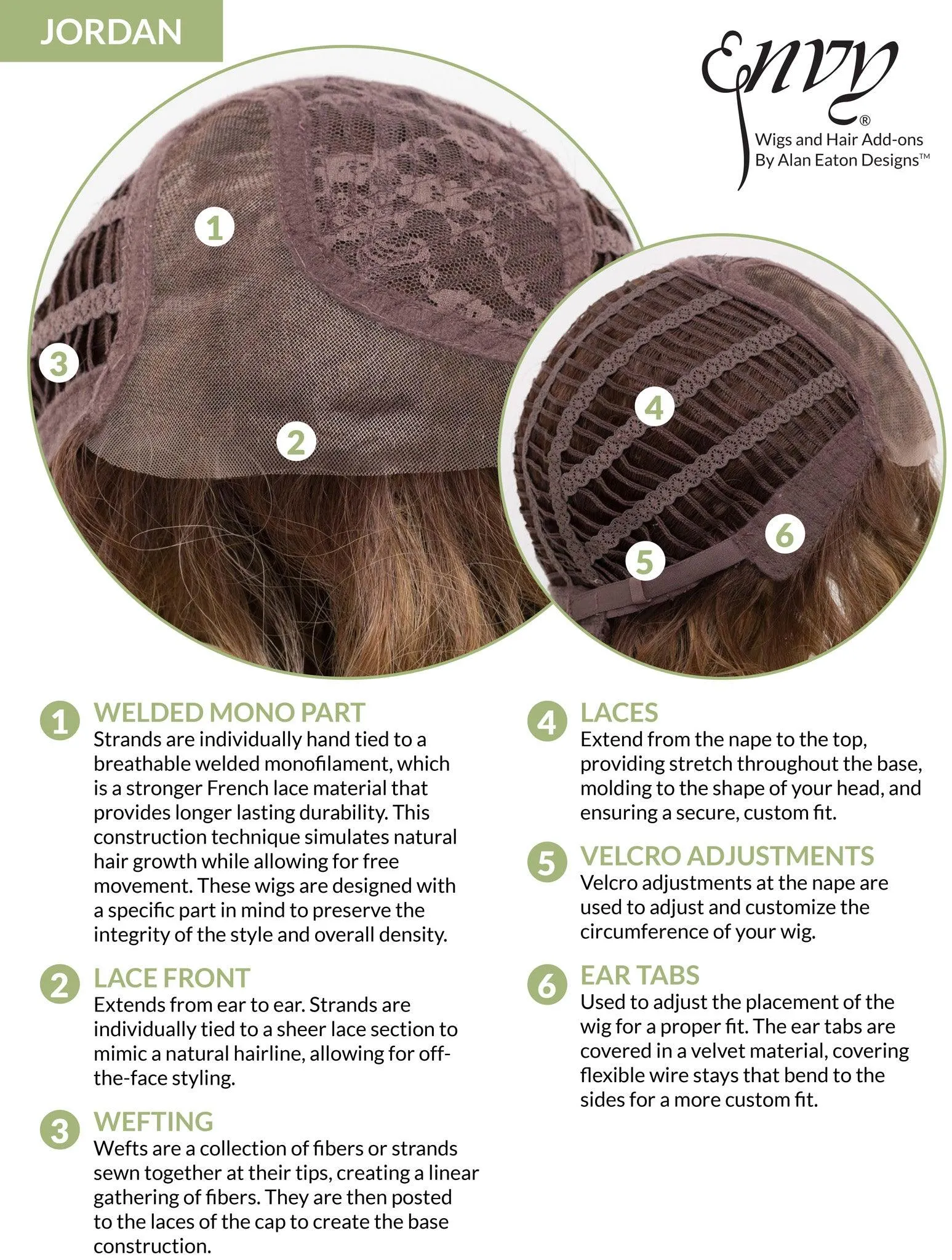 Jordan Wig by Envy | Human Hair Blend (Lace Front Mono Part)