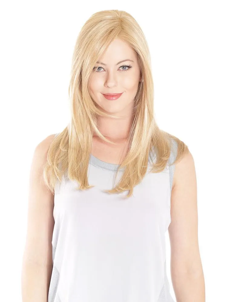 LaceFront Mono Top Straight 18" Hairpiece by Belle Tress | Heat Friendly Synthetic (Lace Front Monofilament)
