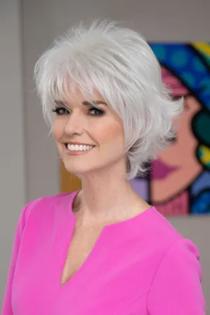 Sale - Envy Wigs - Aria - Human Hair Blend - Color: Cinnamon Raisin