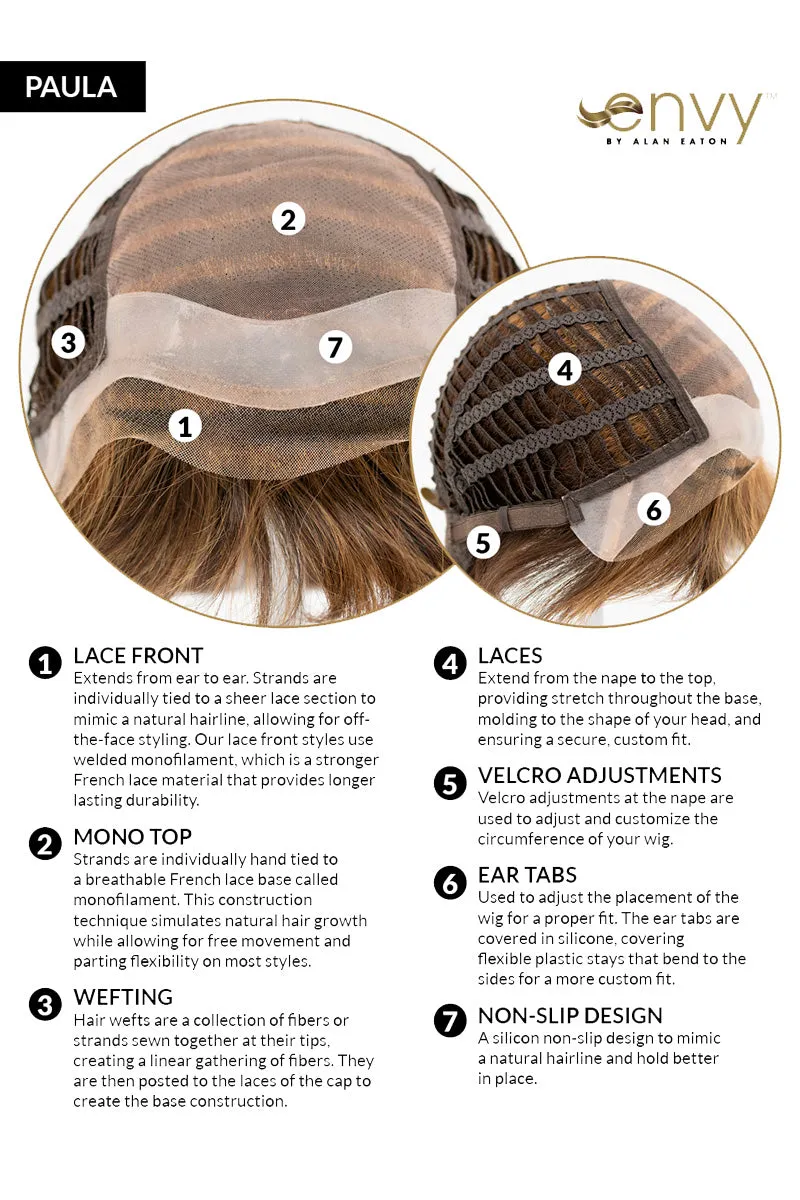 Sale - Envy Wigs - Paula - Human Hair Blend - Color: Almond Breeze