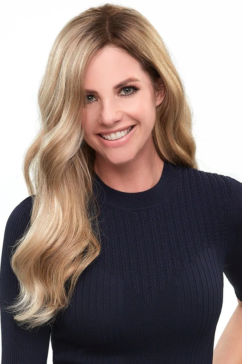 Sale - Jon Renau Toppers - Top Smart Wavy 18" (#5717) - Color: 16/22 (Banana Creme)