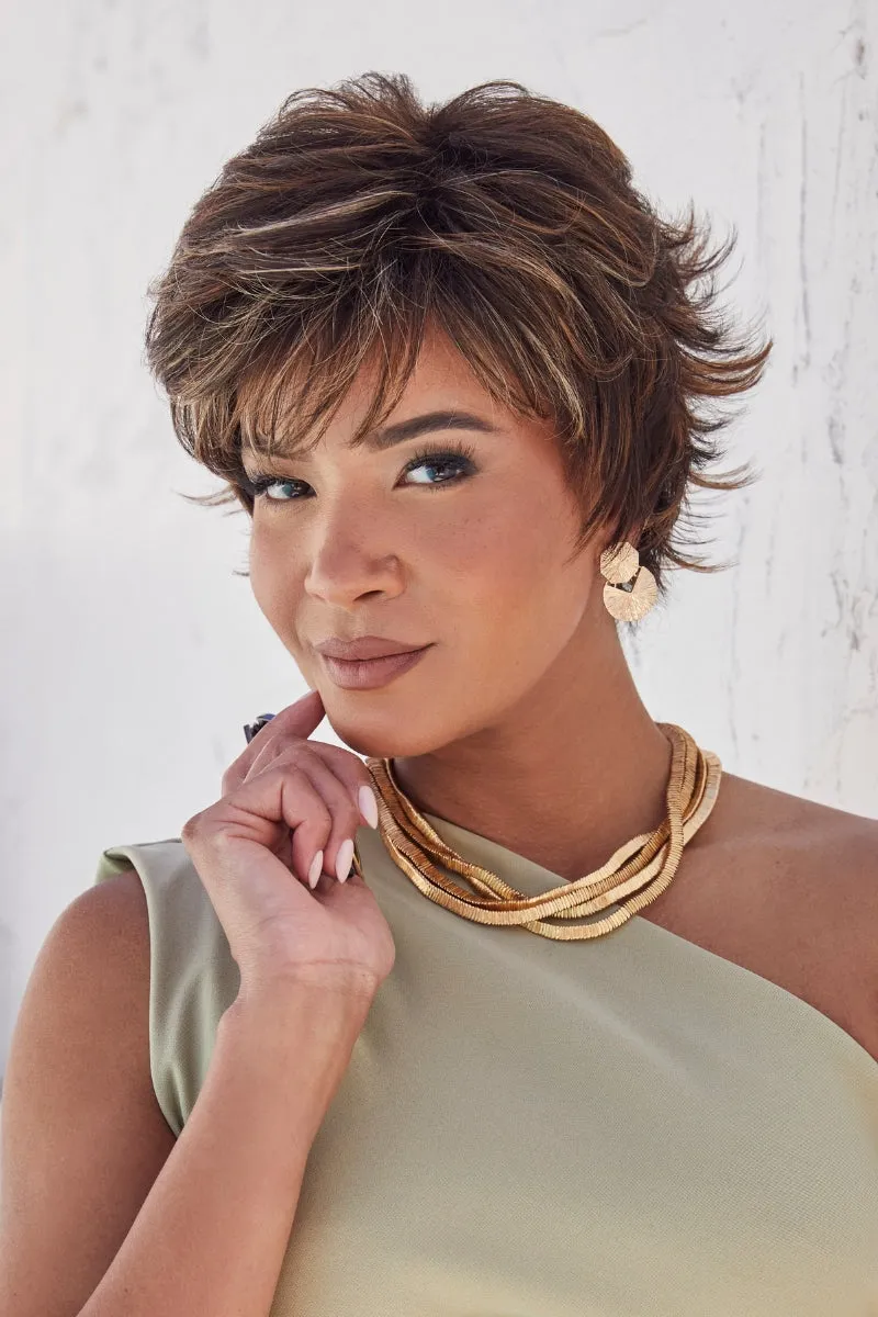 Sale - Noriko Wigs - Nour (#1724) - Color: Chocolate Swirl