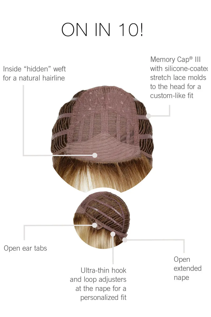 Sale - Raquel Welch Wigs - On In 10 - Color: Iced Sweet Cream (RL16/22)
